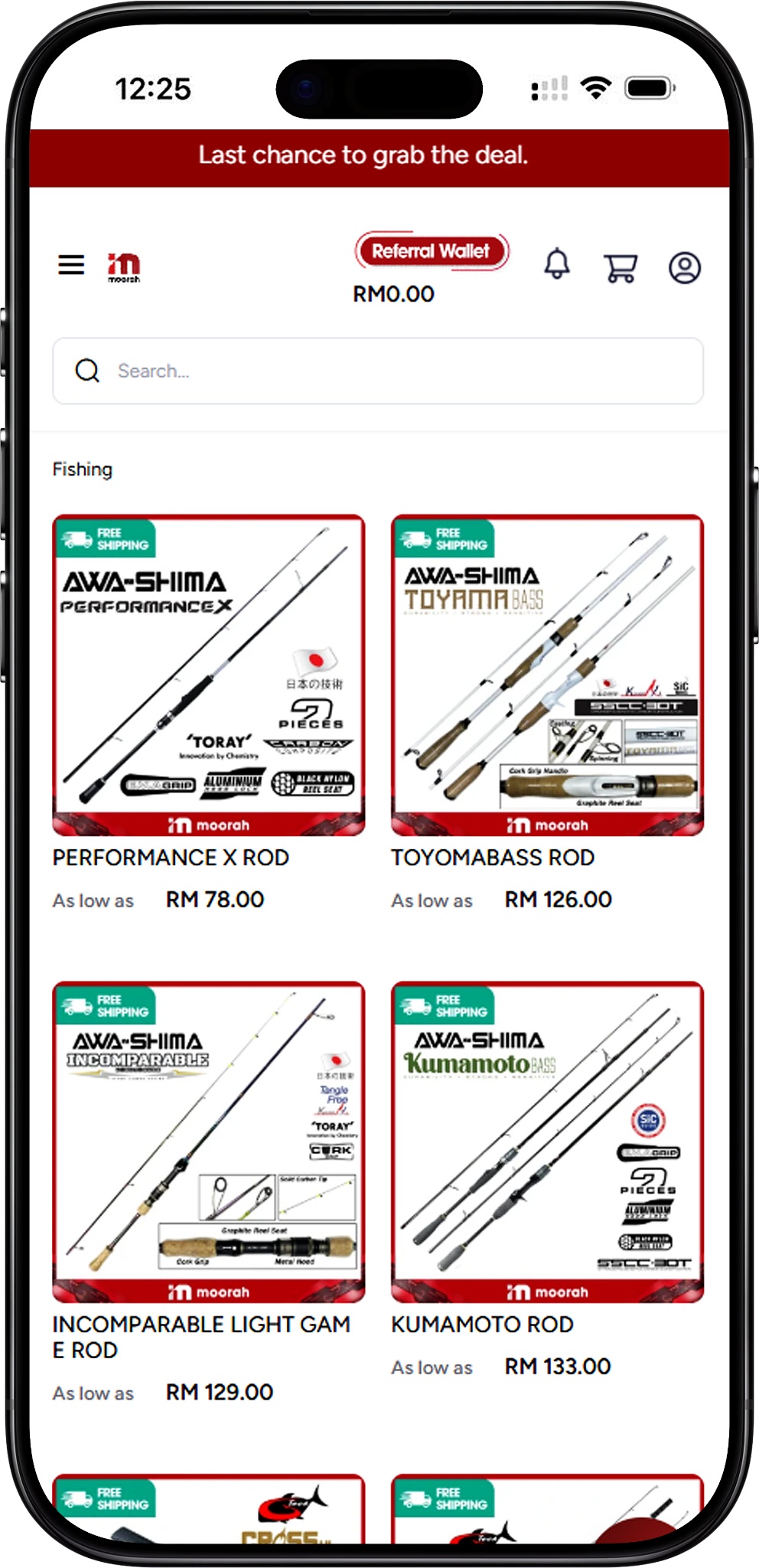 Terokai Produk Moorah Fishing
